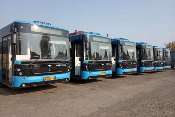Нові автобуси "Електрон" в Ужгороді